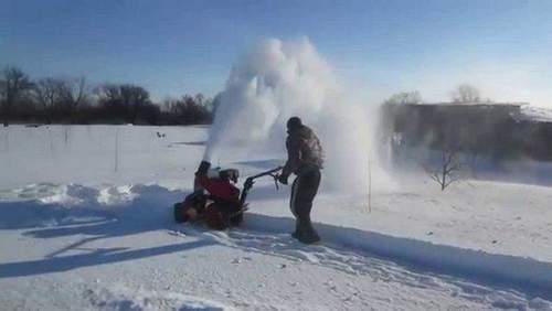 How To Make A Snow Blower From A Large Angle Grinder