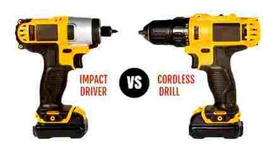 difference, drill, screwdriver