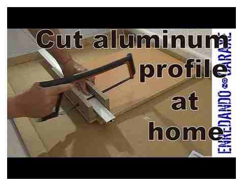 cutting, aluminum, profiles, degrees