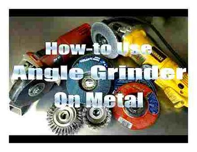 properly, angle, grinder, sheet, metal