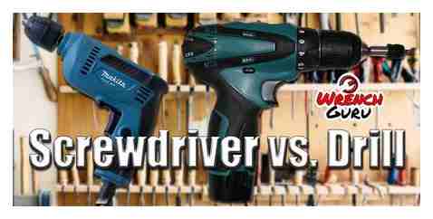 difference, screwdriver, drill