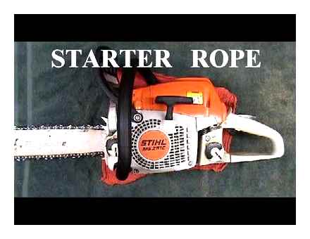 change, rope, chainsaw, starter