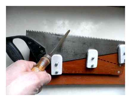 hacksaw, sharpening