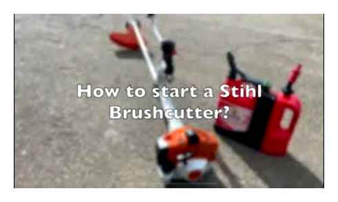 start, brushcutter, correctly