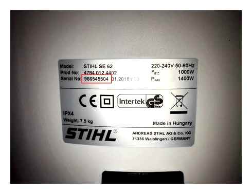 check, stihl, chainsaw, serial, number