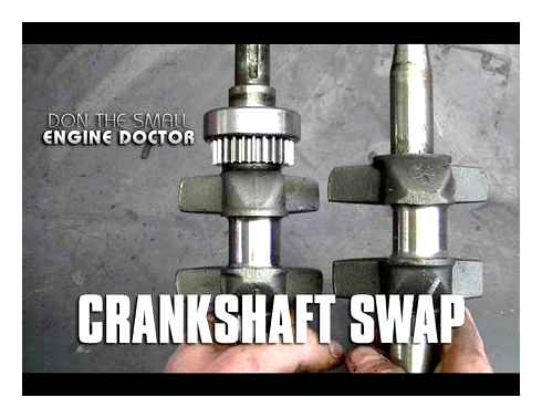 remove, shaft, motor, block, crankshaft
