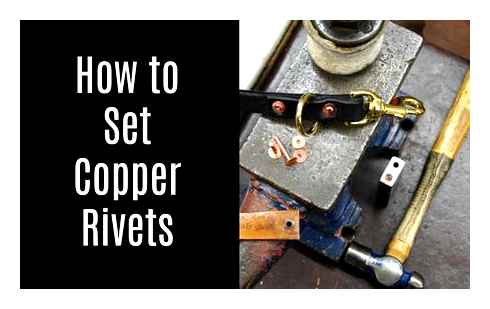 glue, copper, rivet, hammer, hand, tools