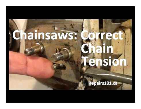 chainsaw, tension, screw, working, causes, fixes