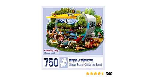 mini, wooden, jigsaw, puzzle, landscape