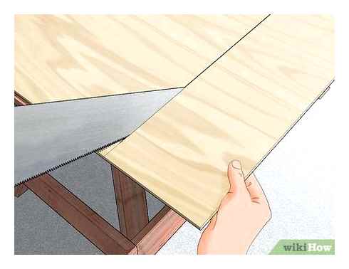 plywood, table, step, cutting