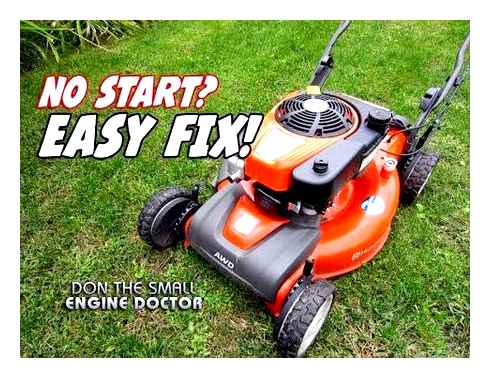 electric, mower, wont, start, lawn