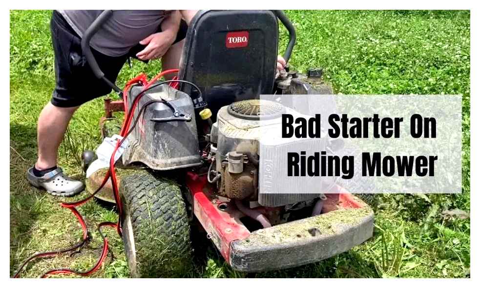 lawn, tractor, starter, motor, start